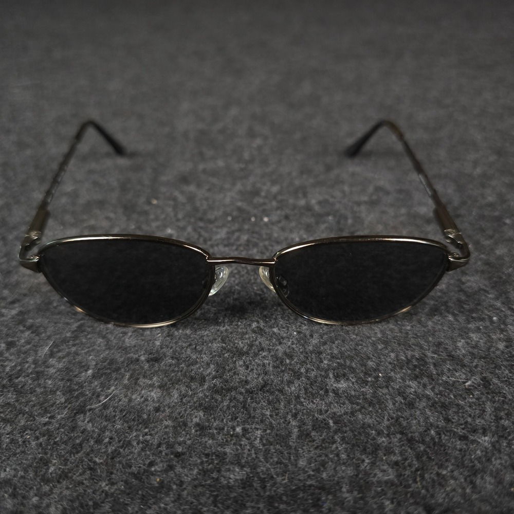 Vtg 90s Maui Jim MJ-145-19 Oval Sunglasses Metal Frame Polarized Made in Italy